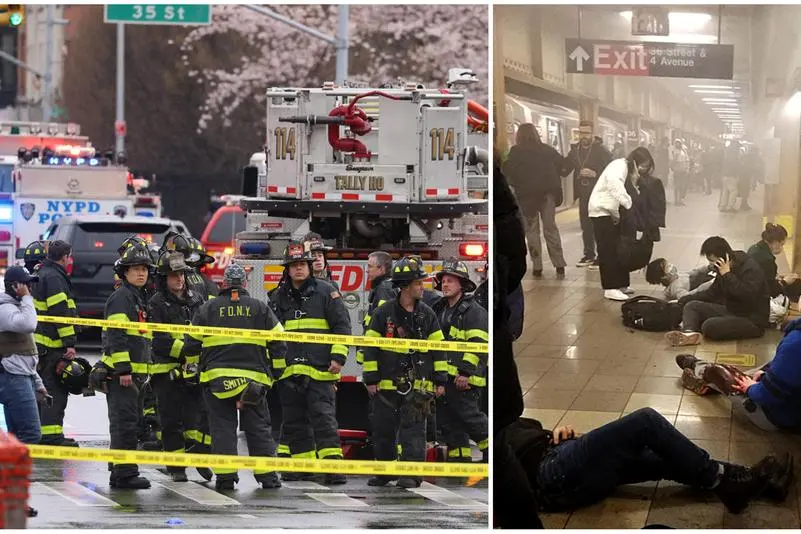 New York, dopo la sparatoria in metropolitana (Ansa-Epa)