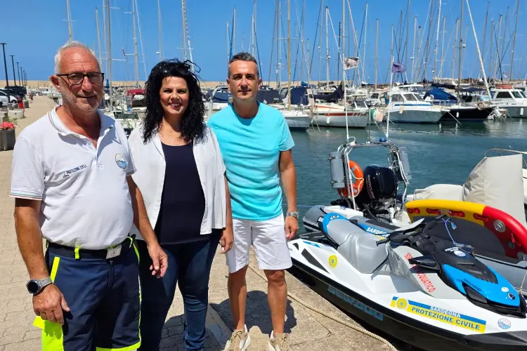 Cvsm con la sindaca e l'assessore di Castelsardo (foto concessa)