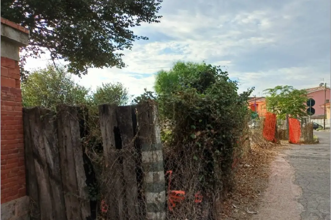 Un tratto di via Santa Severa