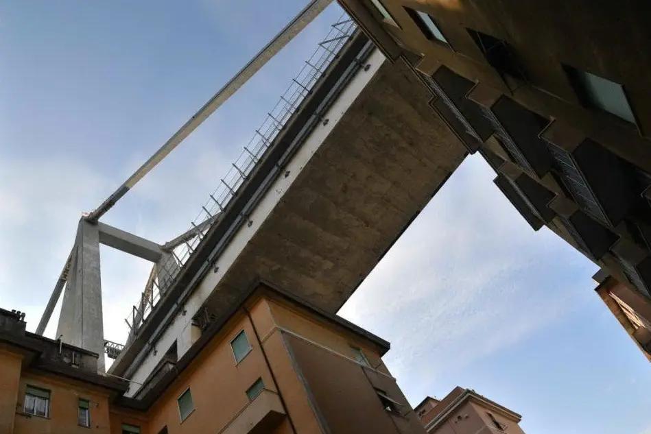 Il Ponte Morandi (Ansa)