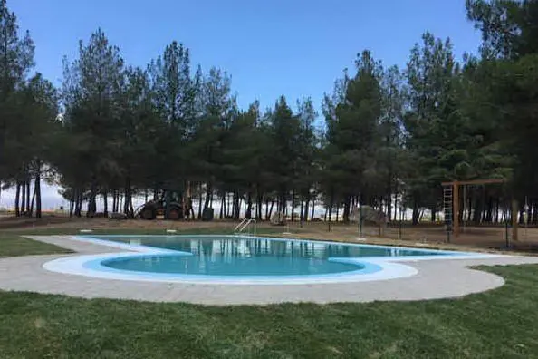 Un'immagine del parco sportivo a Norbello (foto Orbana)