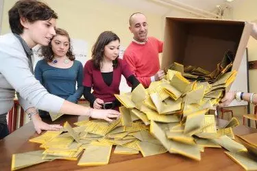 L'inizio dello spoglio