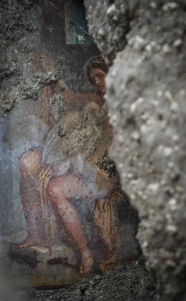 Il dipinto è spuntato da una domus di via del Vesuvio