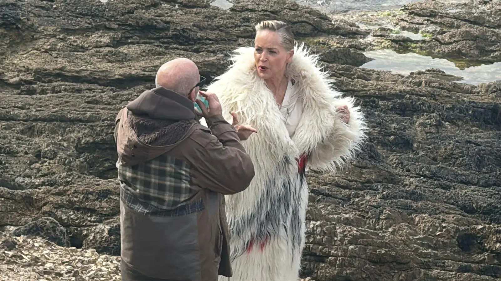 Sharon Stone con Antonio Marras (foto Fiori)