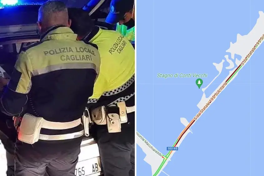Incidente sulla 195, interviene la Municipale di Cagliari (L'Unione Sarda)