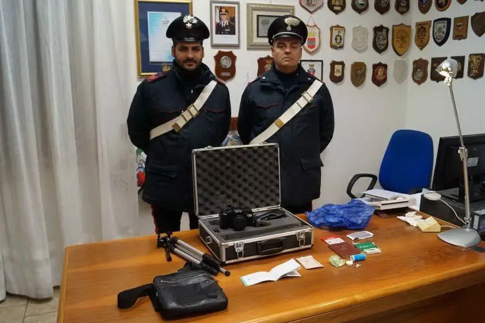 La refurtiva recuperata dai carabinieri