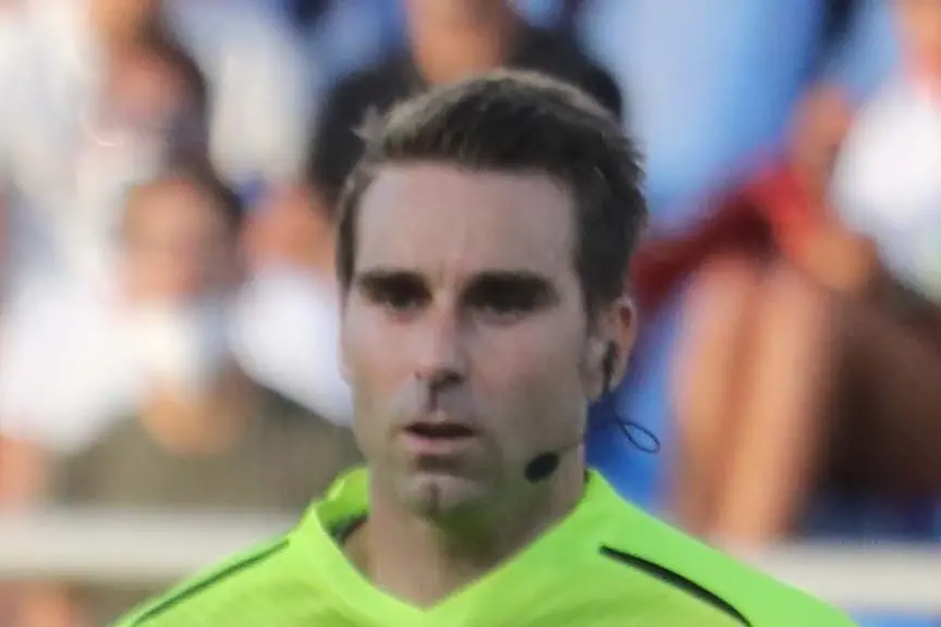L'arbitro Francesco Fourneau (foto Ansa)