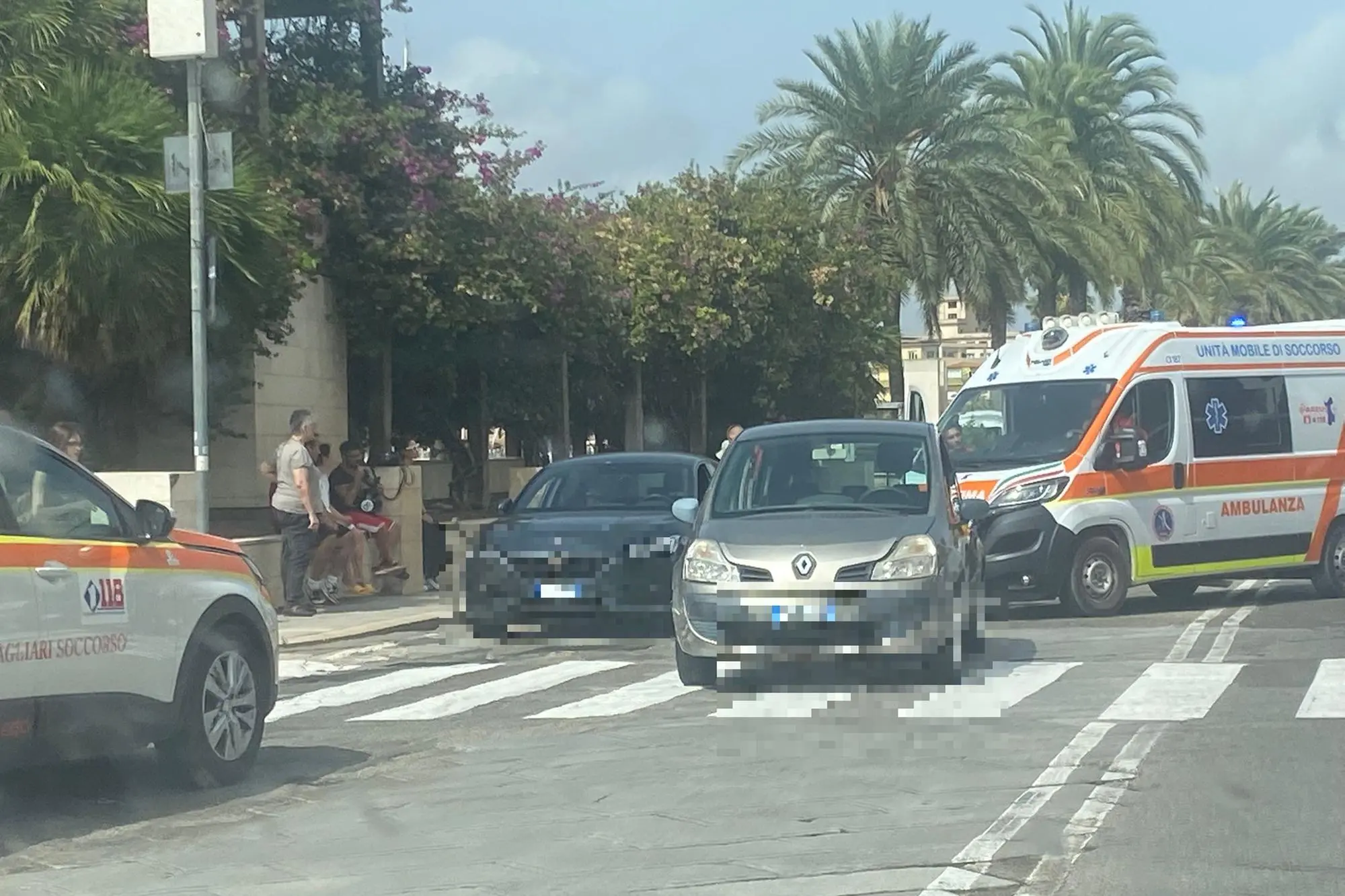 L'incidente in via Roma