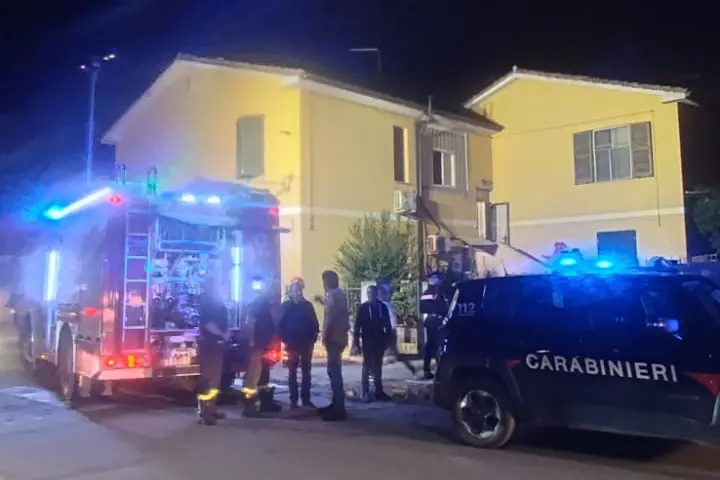 Incendio a Cagliari (foto carabinieri)