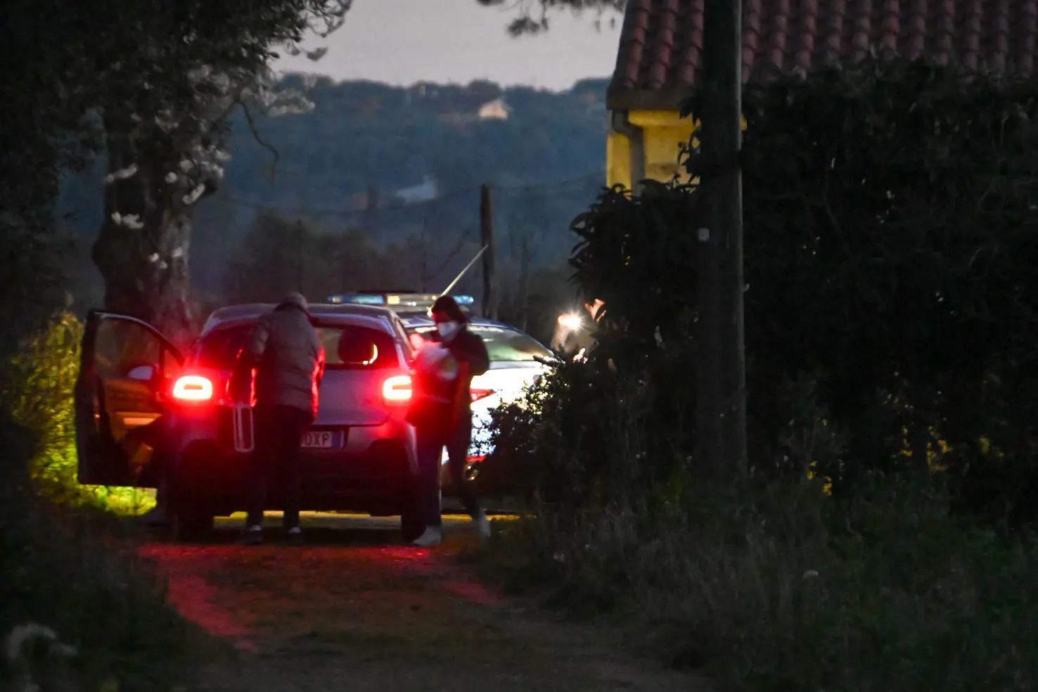 trovato il cadavere di un uomo nel casolarein localit? Vizilio - Sassari - foto Calvi 13.02.2025