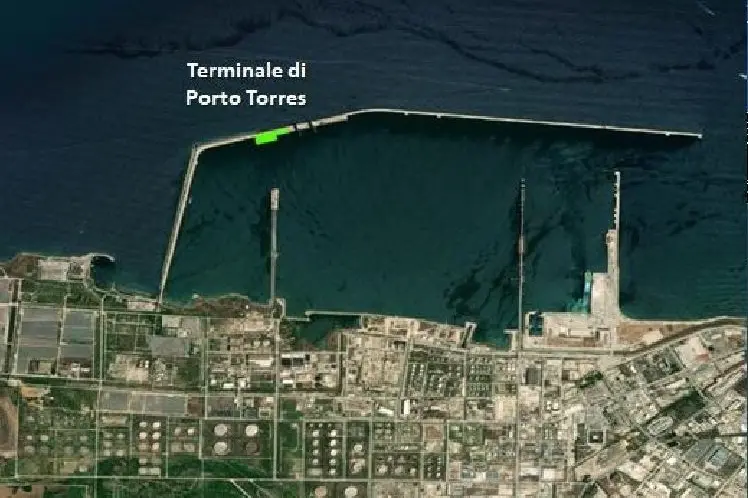 Il punto di realizzazione del terminal Fsru (foto concessa)