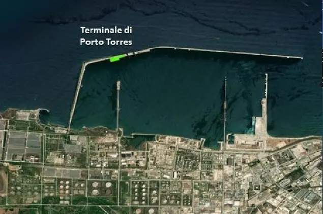 Il punto di realizzazione del terminal Fsru (foto concessa)
