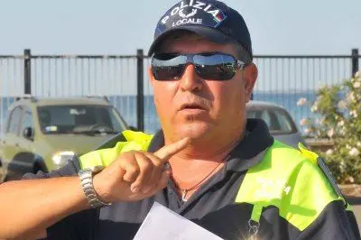 Il comandante dei vigili urbani di Portoscuso Santino Rivano