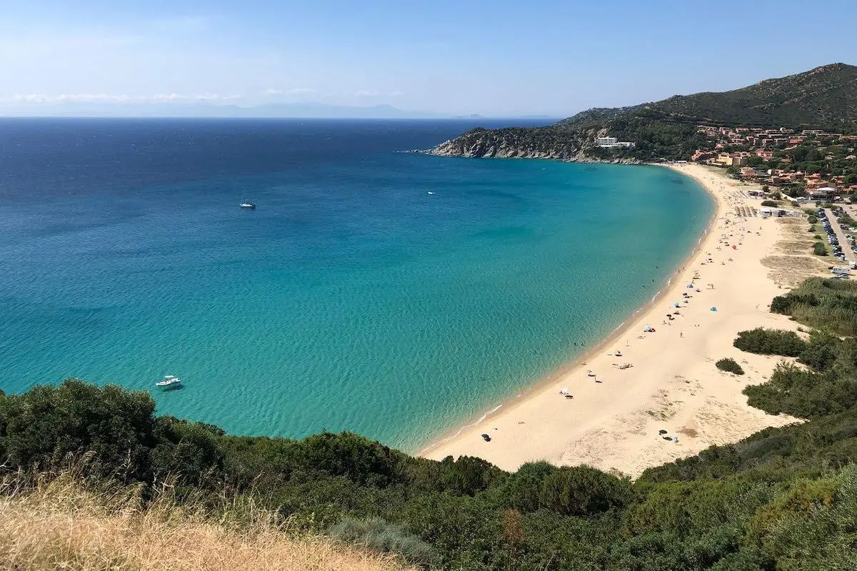 La spiaggia di Solanas, a Sinnai