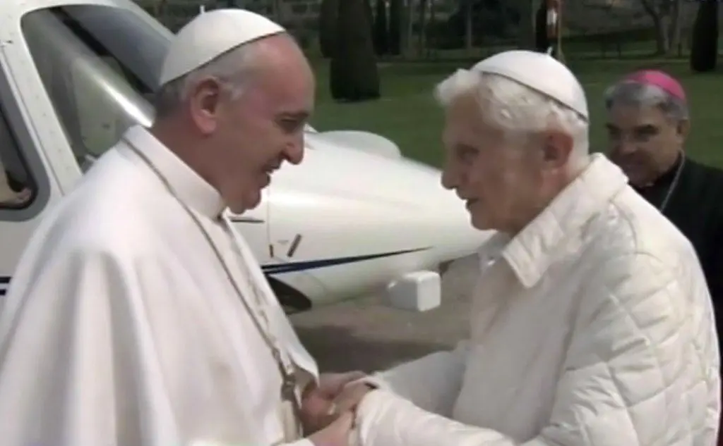 Lo storico incontro con il Papa emerito Joseph Ratzinger
