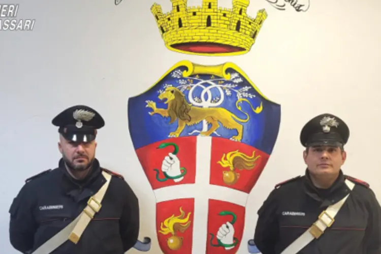 Il sequestro di armi a Sennori (foto carabinieri)