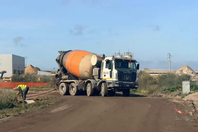 L'intervento nelle aree Pip a Valledoria (foto concessa)
