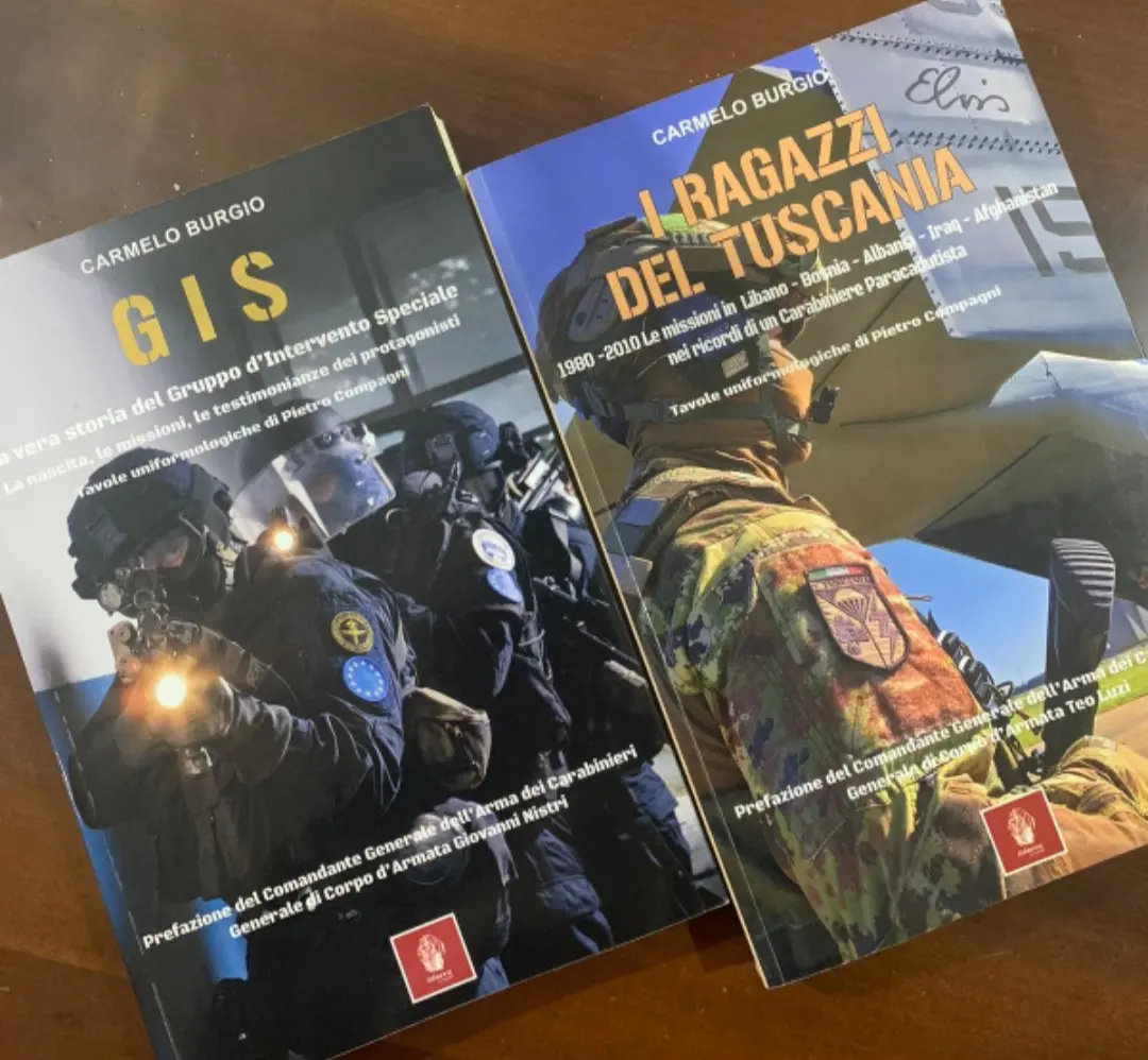 I due libri scritti dal Generale di Corpo d'Armata Carmelo Burgio, 65 anni, per Itinera Progetti edizioni, foto Ripa