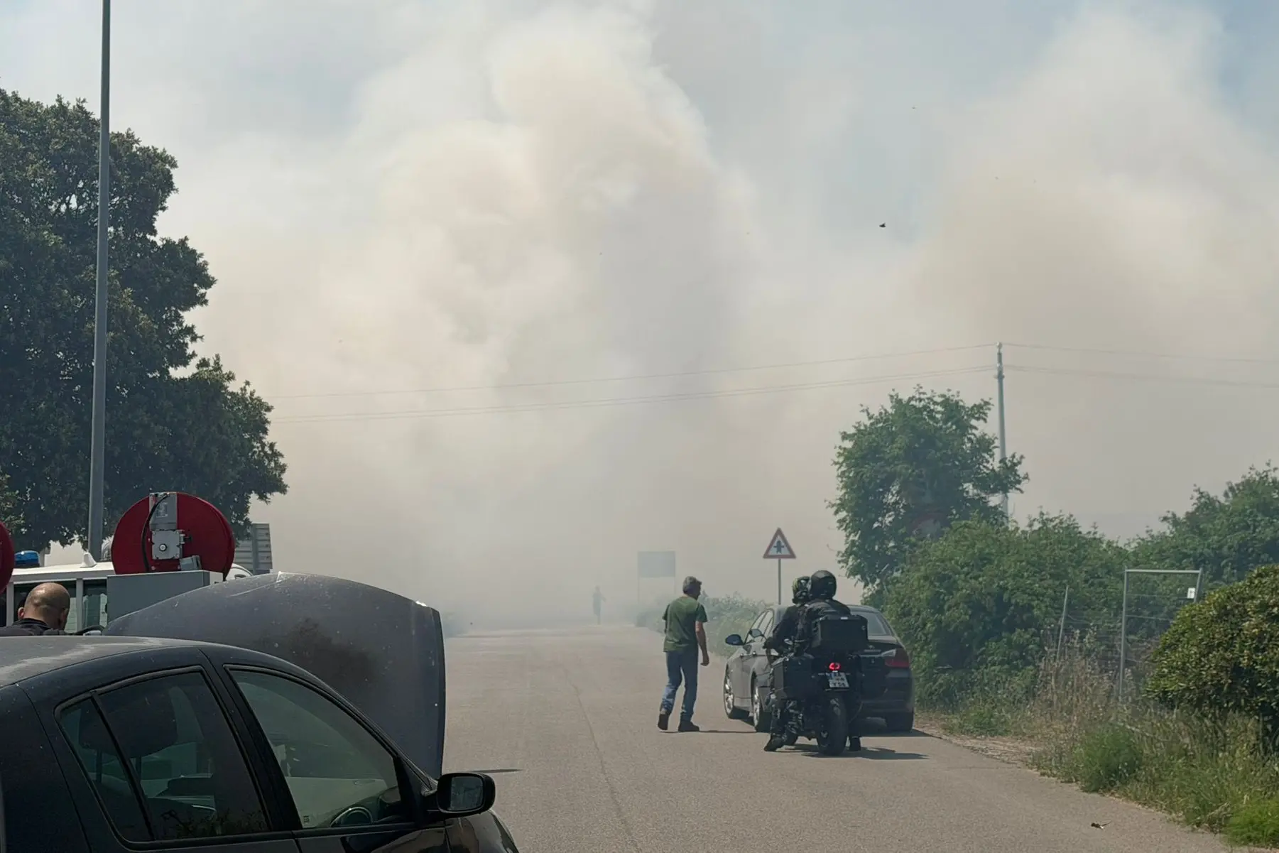 Incendio a Oschiri