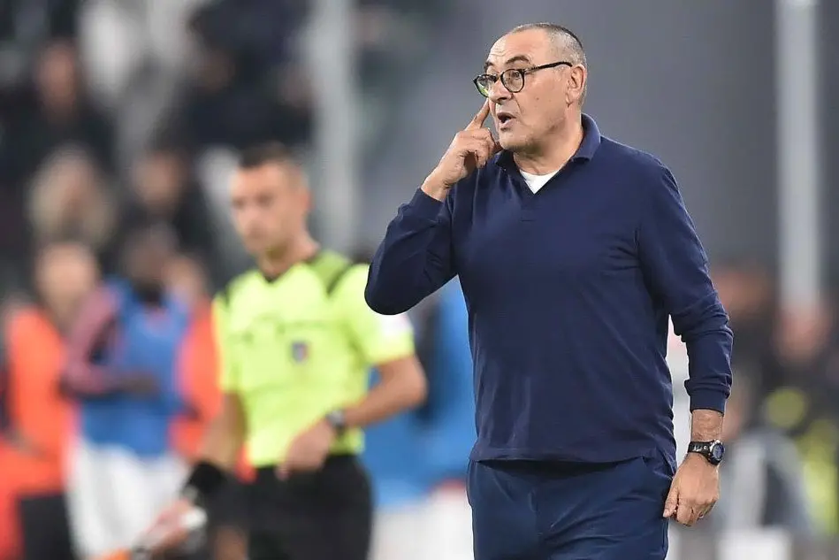 L'allenatore della Juventus, Maurizio Sarri (Ansa)