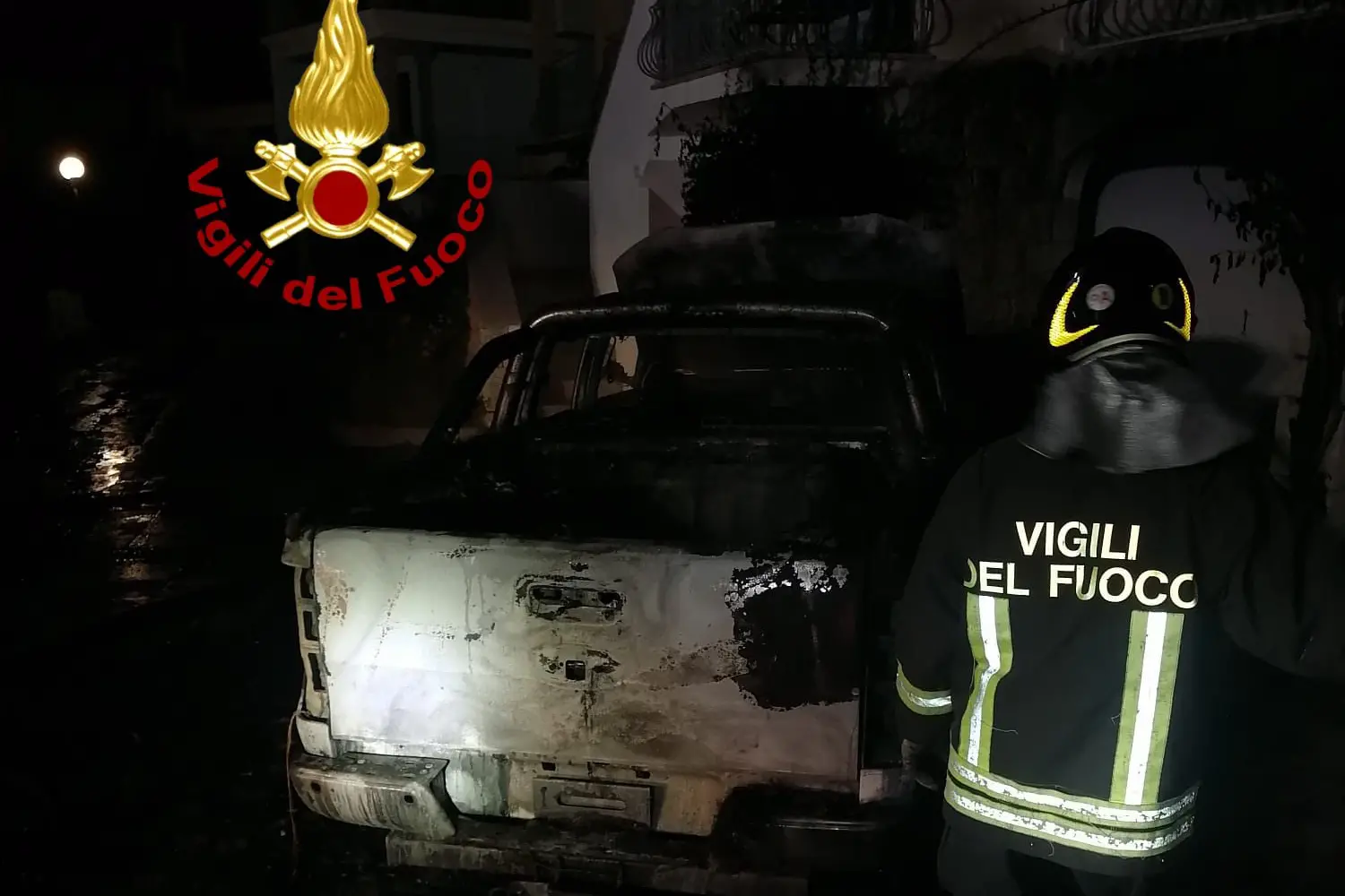 Budoni, l'intervento dei vigili del fuoco