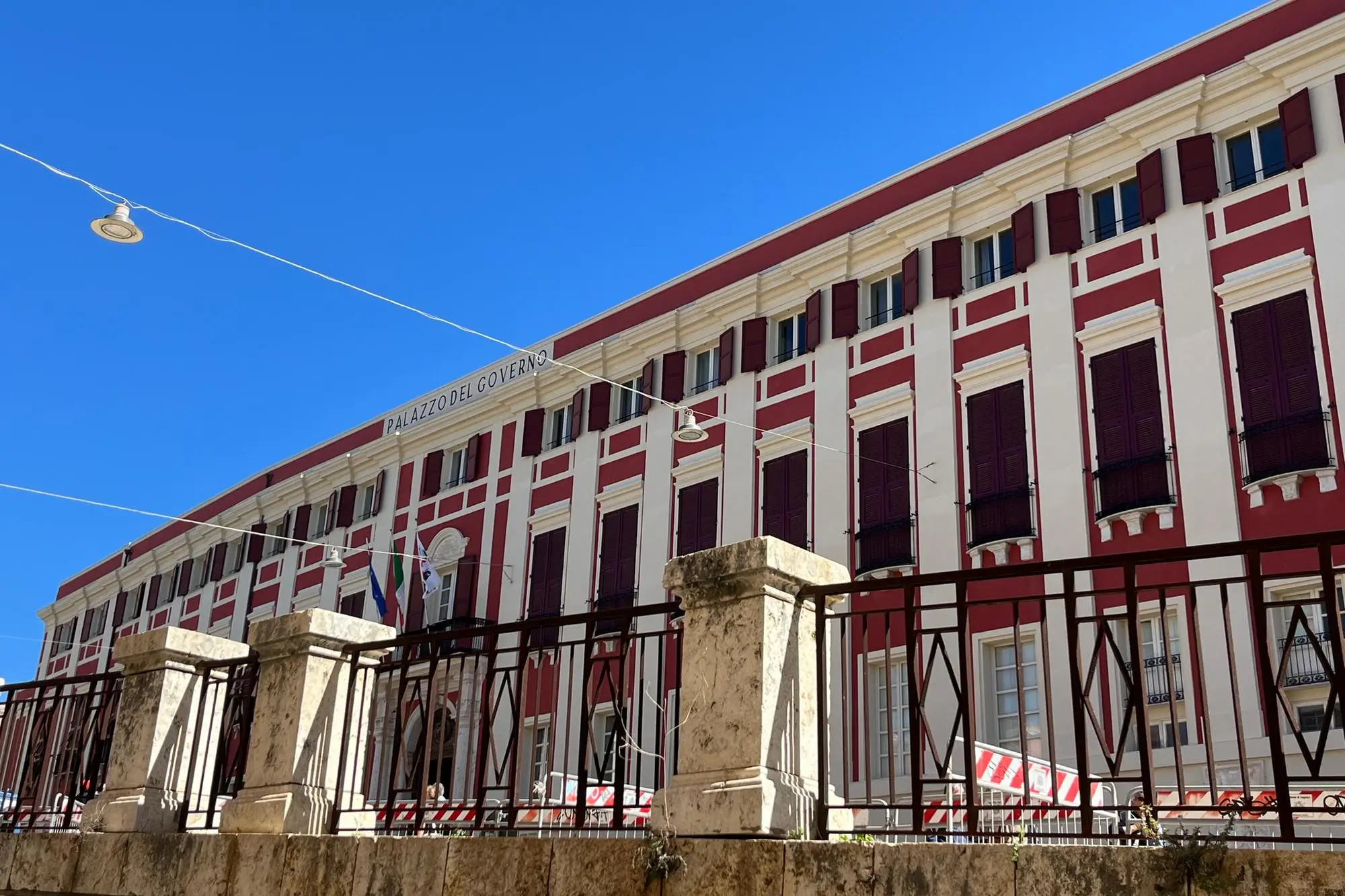 Il palazzo Regio di Cagliari, sede della Città metropolitana