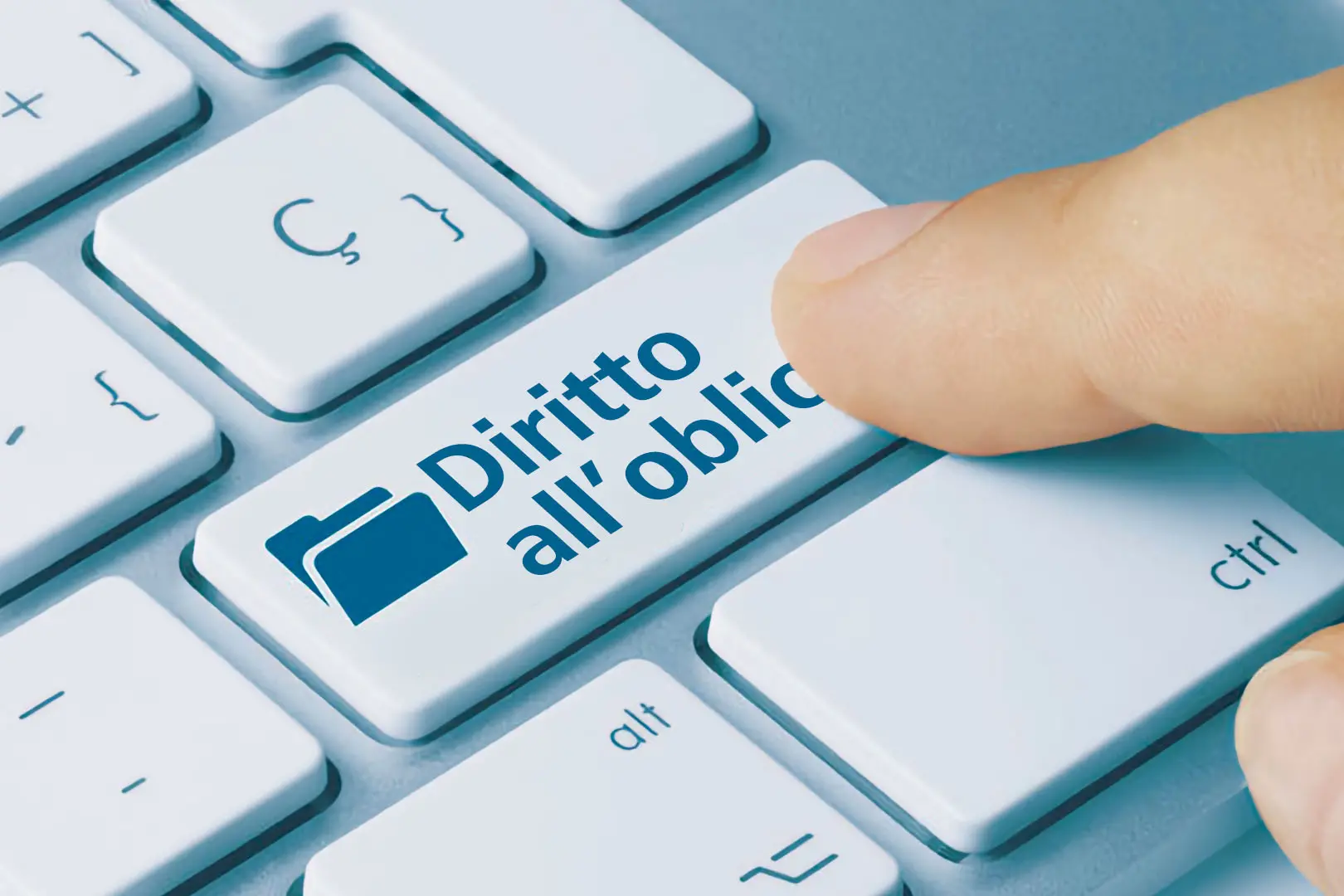 Diritto all'oblio (immagine simbolo, foto Ansa)