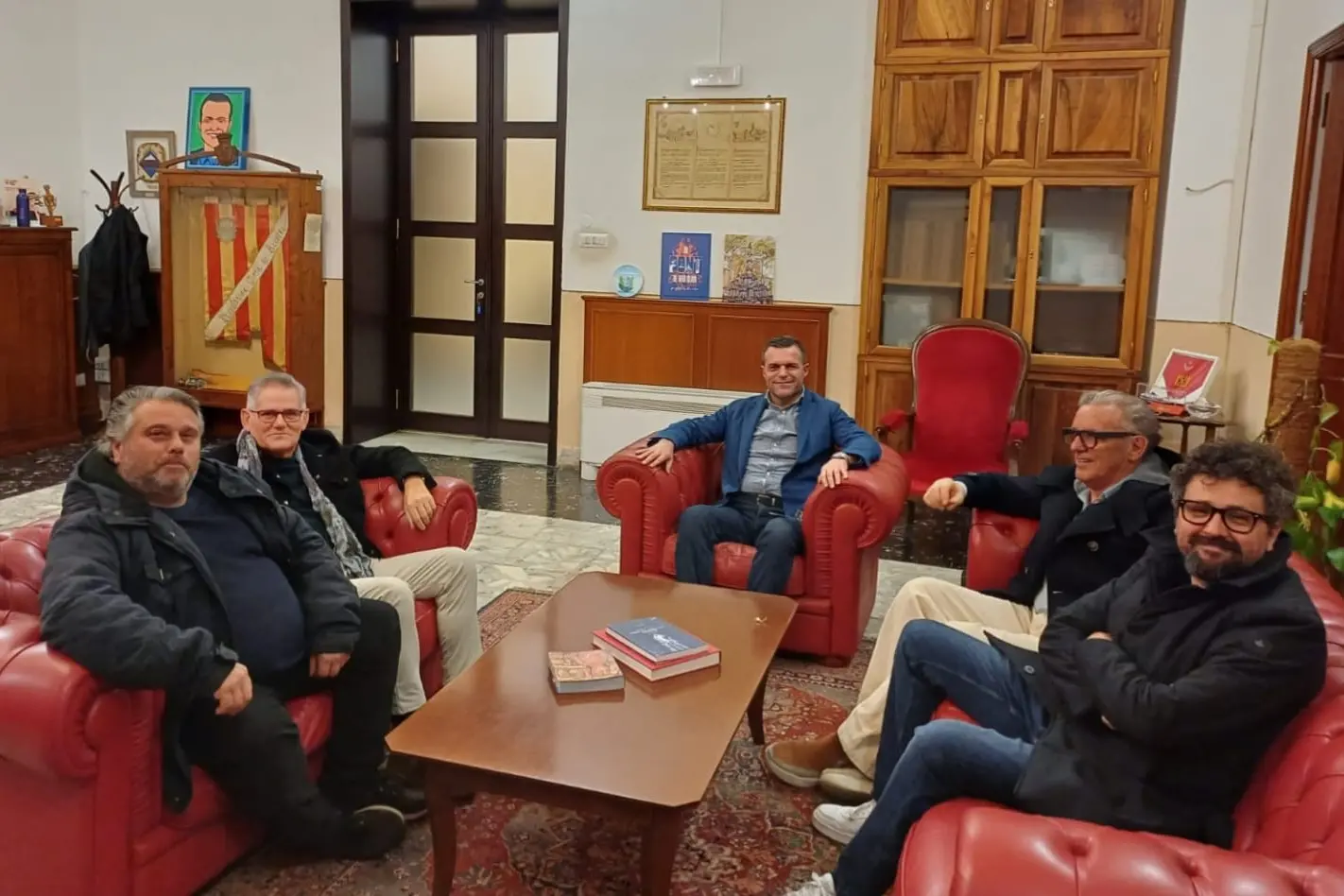 Il gruppo di Orizzonte Comune dal sindaco Raimondo Cacciotto