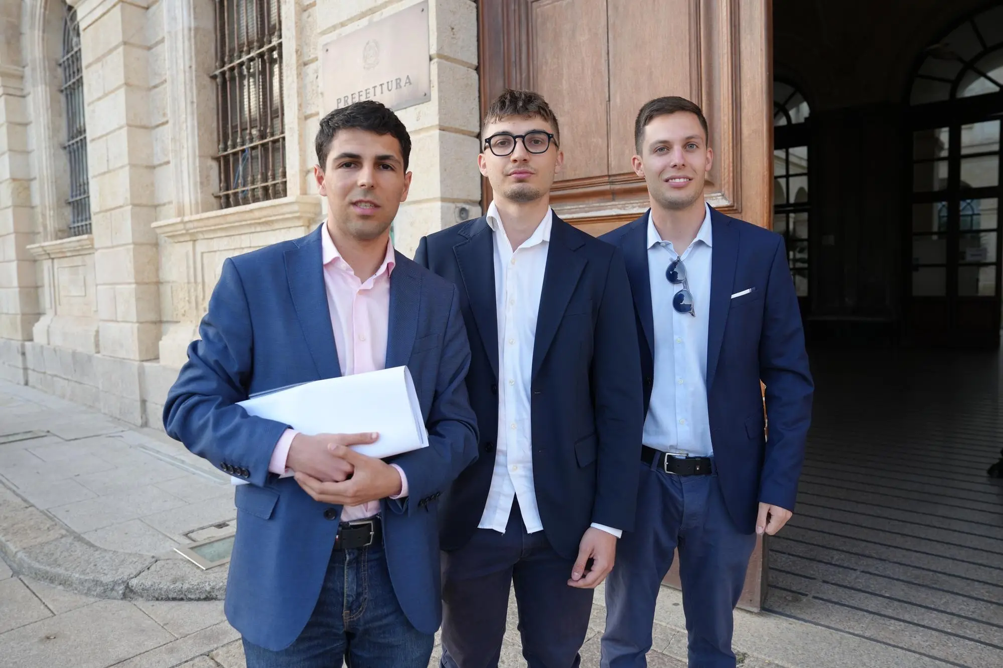 Marco Dettori, Gian Marco Ruiu e Giovanni Miscali (foto Floris)