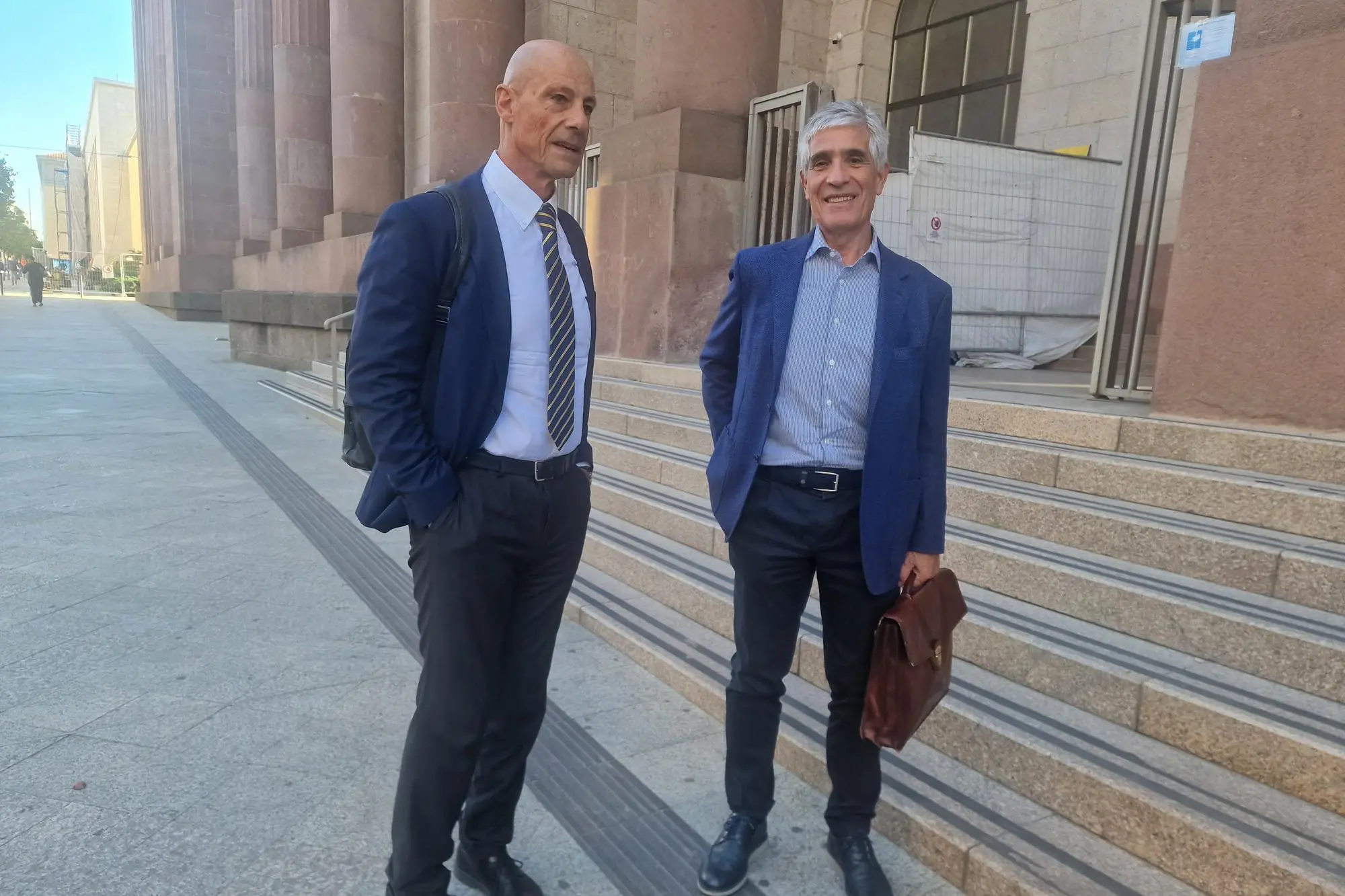 L'avvocato Nicola Satta e Bruno Contu (foto Floris)
