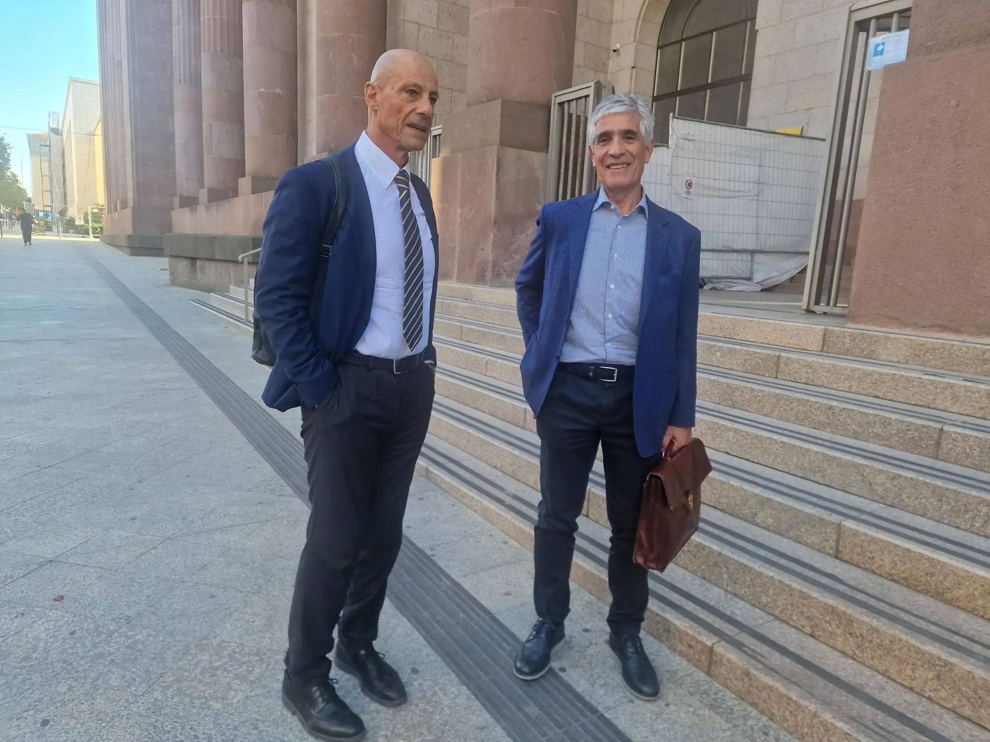L'avvocato Nicola Satta e Bruno Contu (foto Floris)