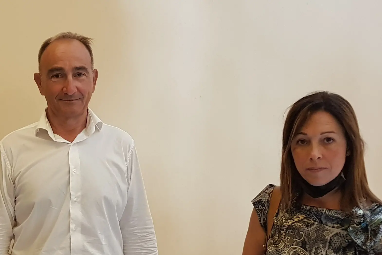I consiglieri comunali Annalisa Gulino e Alberto Mureddu (L'Unione Sarda)