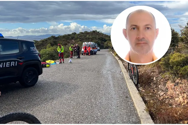 Il luogo delle tragedia (foto Andrea Serreli) e nel tondo Nicola Sensibile (foto da Facebook)