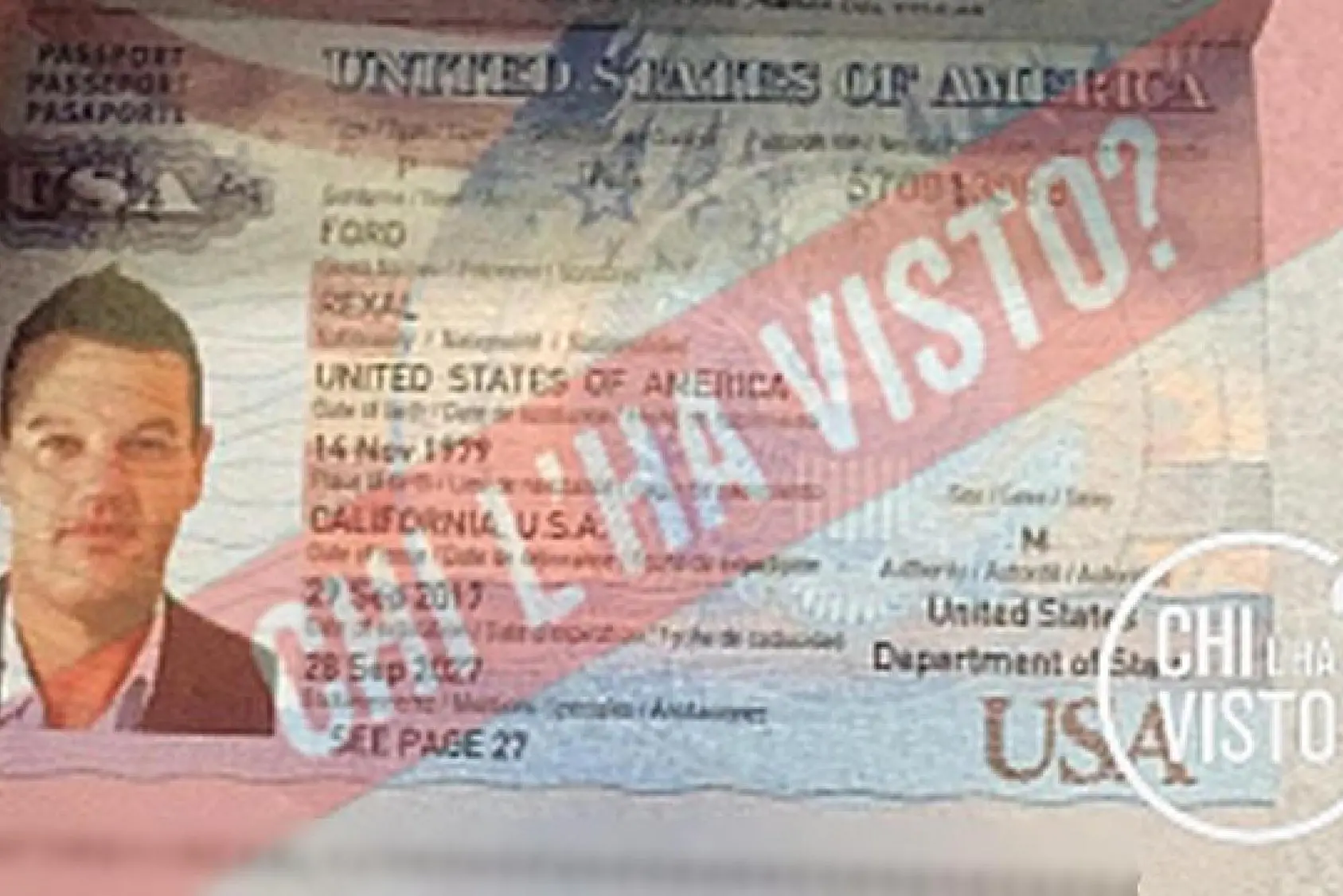 Il fermo immagine mostra il passaporto di Rexal Ford in un video pubblicato sul profilo X della trasmissione RAI 'Chi l'ha visto?', 18 giugno 2025. X 'CHI L'HA VISTO' +++ ATTENZIONE LA FOTO NON PUO' ESSERE PUBBLICATA O RIPRODOTTA SENZA L'AUTORIZZAZIONE DELLA FONTE DI ORIGINE CUI SI RINVIA+++ NPK +++