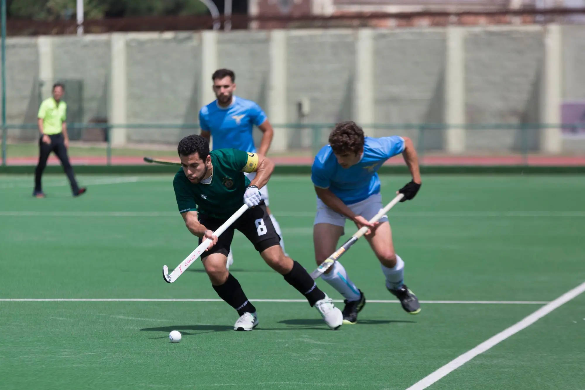 Giaime Carta, in azione con la maglia dell'Amsicora, disputerà i campionati europei con la nazionale (Foto Carla D'Alberto)
