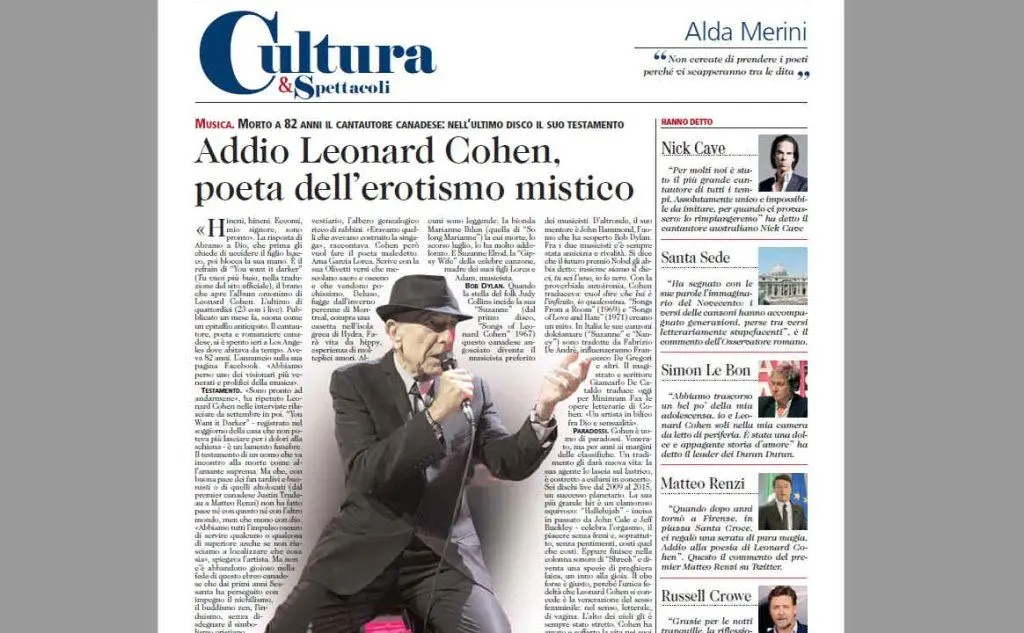 La notizia sul L'Unione Sarda