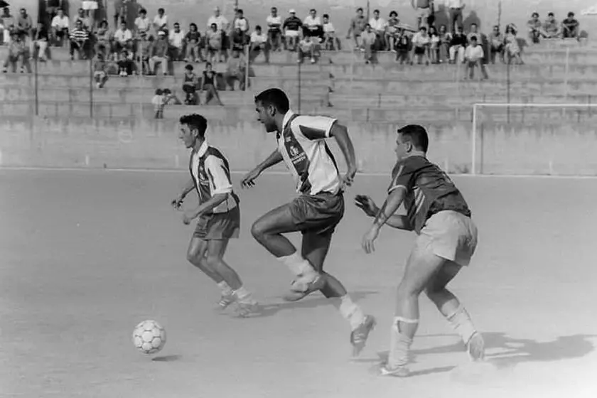 Foto storica al campo Sant'Isidoro di Sinnai