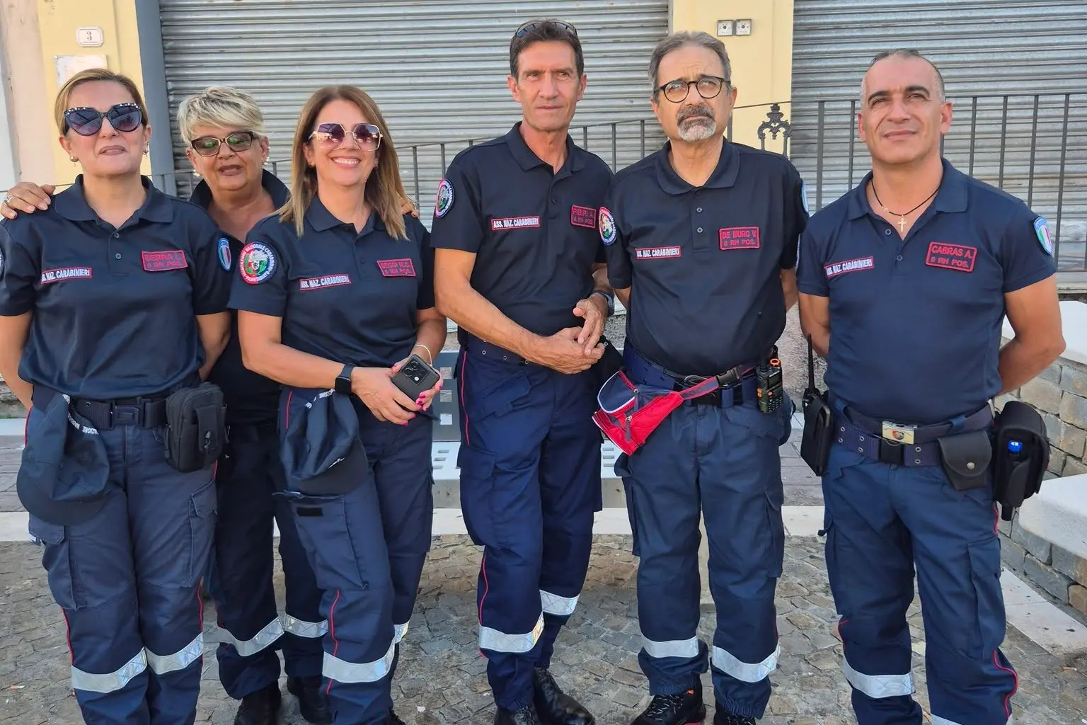 Alcuni volontari dell'associazione