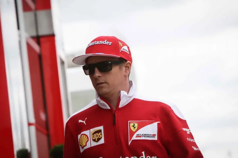 Il pilota della Ferrari Kimi Raikkonen