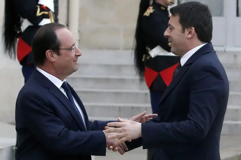 Francois Hollande e Matteo Renzi