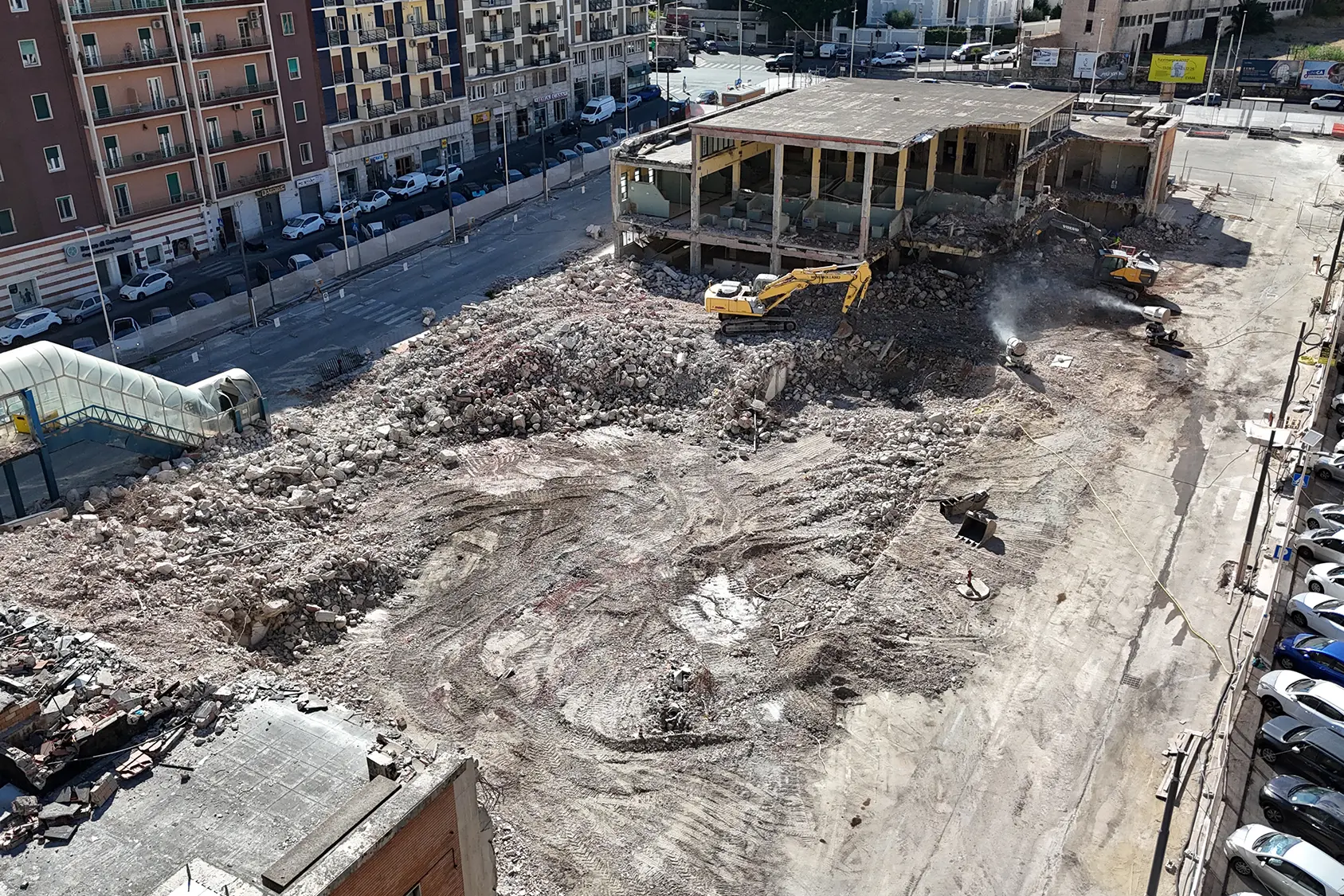 Cagliari 15 settembre 2026 - stato dei lavori al mercato di San Benedetto - Stefano Anedda Endrich