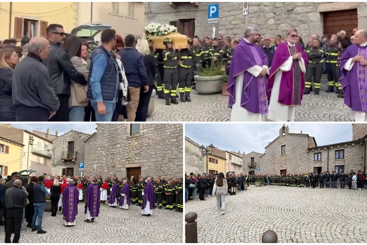 I funerali a Calangianus (foto Busia)
