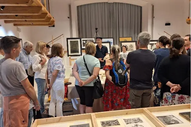 Il laboratorio di xilografia (foto Pala)