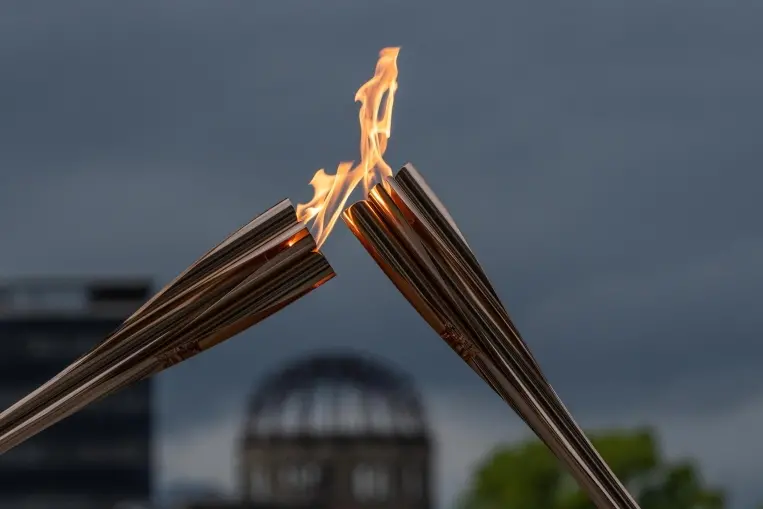 La fiamma olimpica (Archivio)