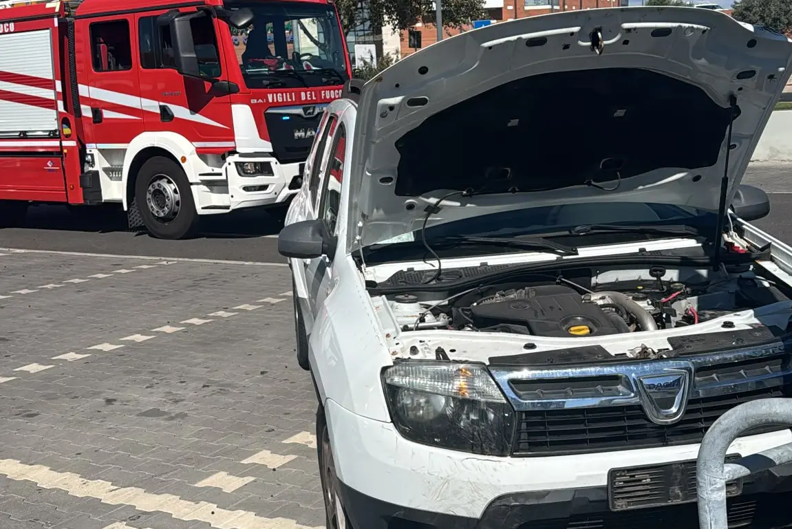 L'incidente (foto Pinna)