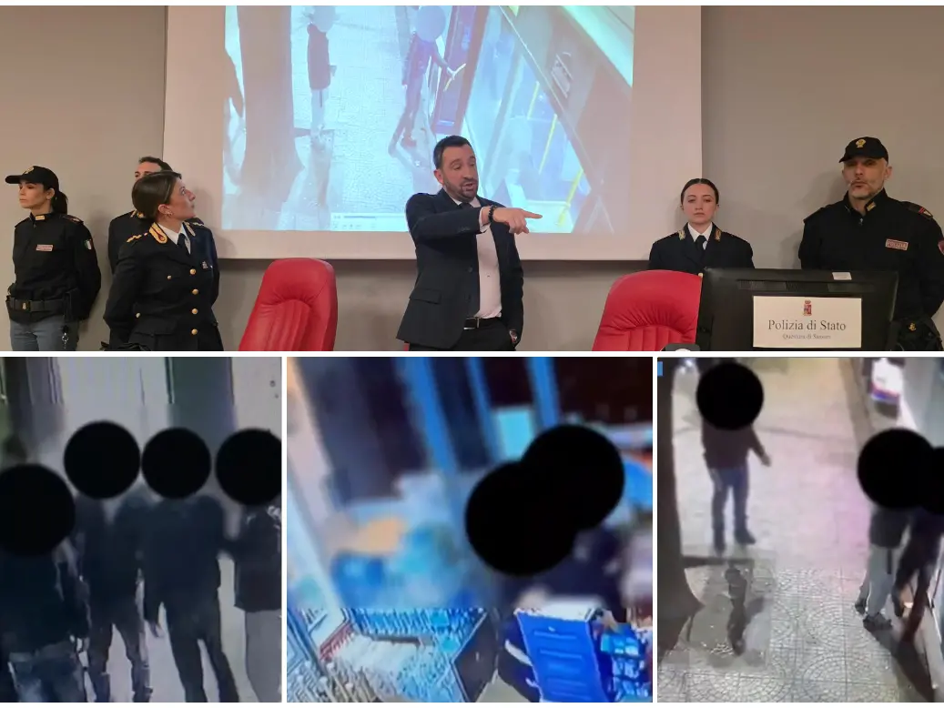 Rapine, estorsioni e pestaggi: blitz della polizia a Sassari, tre minorenni in arresto Alcune immagini della conferenza stampa e dell'operazione (foto Floris)