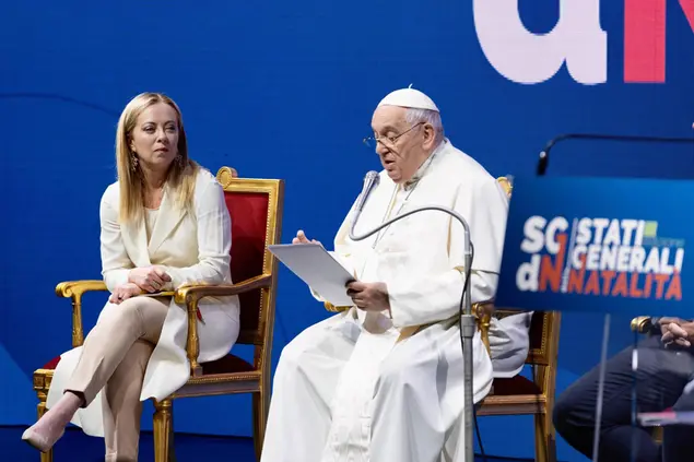 Giorgia Meloni e Papa Francesco
