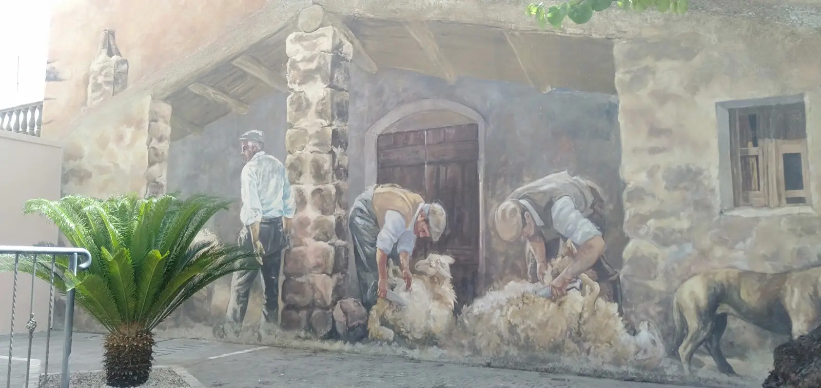 Murale a Tinnura, Oristano (Foto Sergio Loi)
