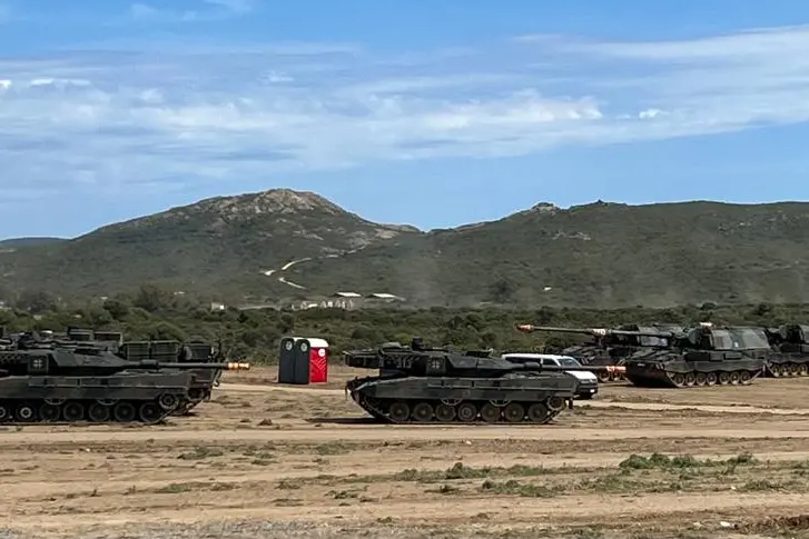 I tank Leopard a Teulada (Foto da Twitter)