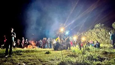 La notte dei pellegrini in cammino da Nuoro verso San Francesco a Lula